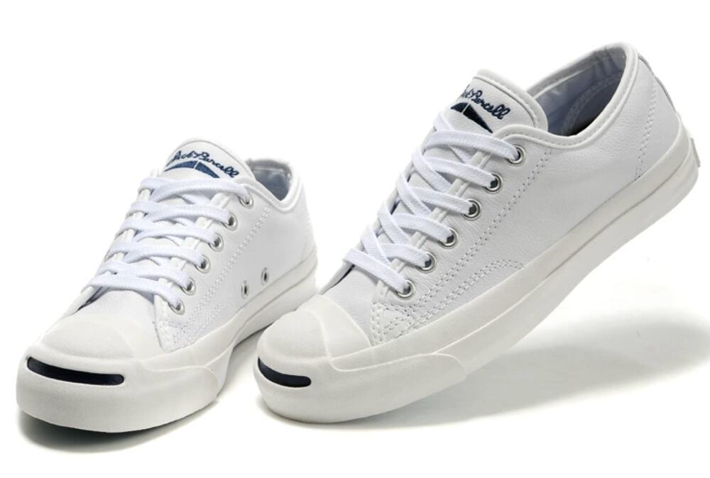 Converse Womens Jack Purcell Casual Low Sneakers Size 6.5 White Canvas NIB